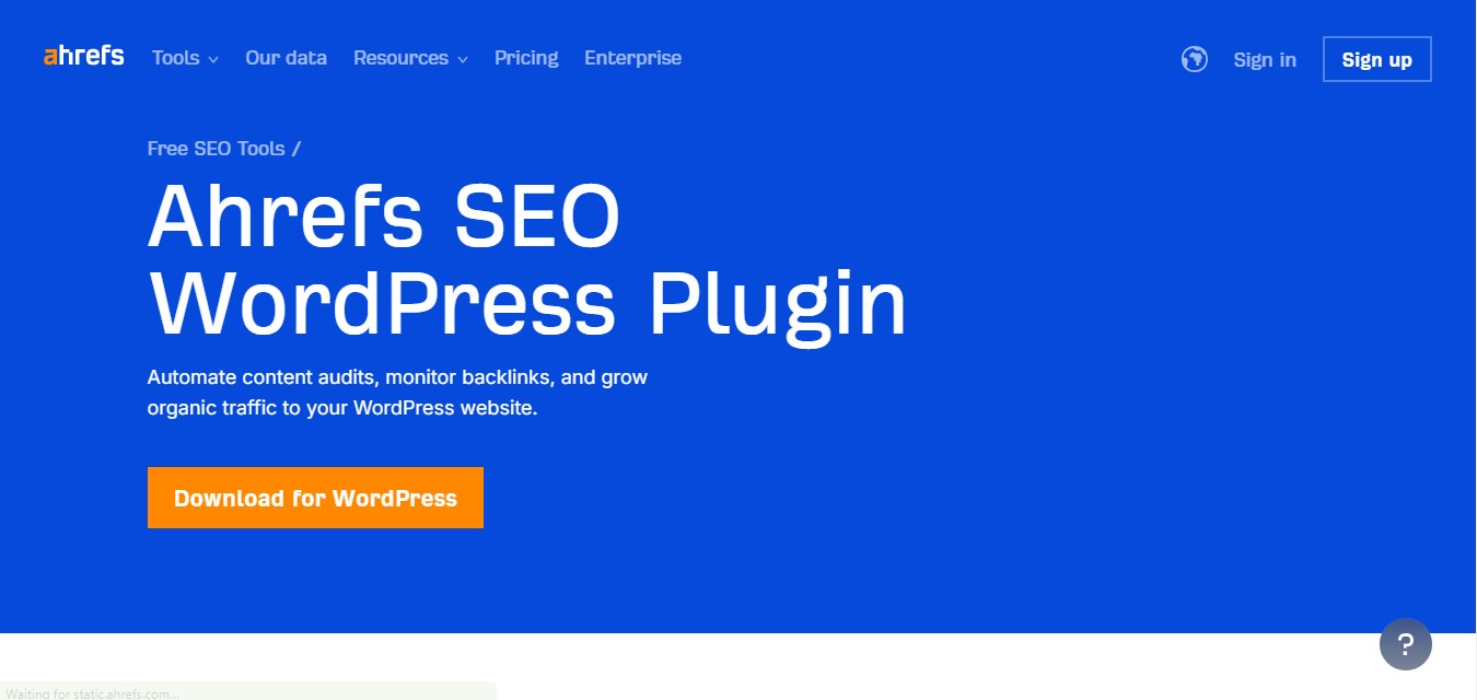 Ahrefs SEO WordPress Plugin