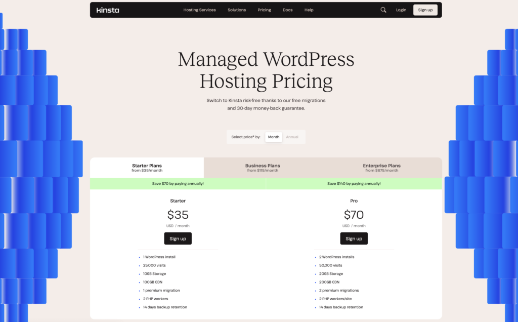 WordPress Starter Plans