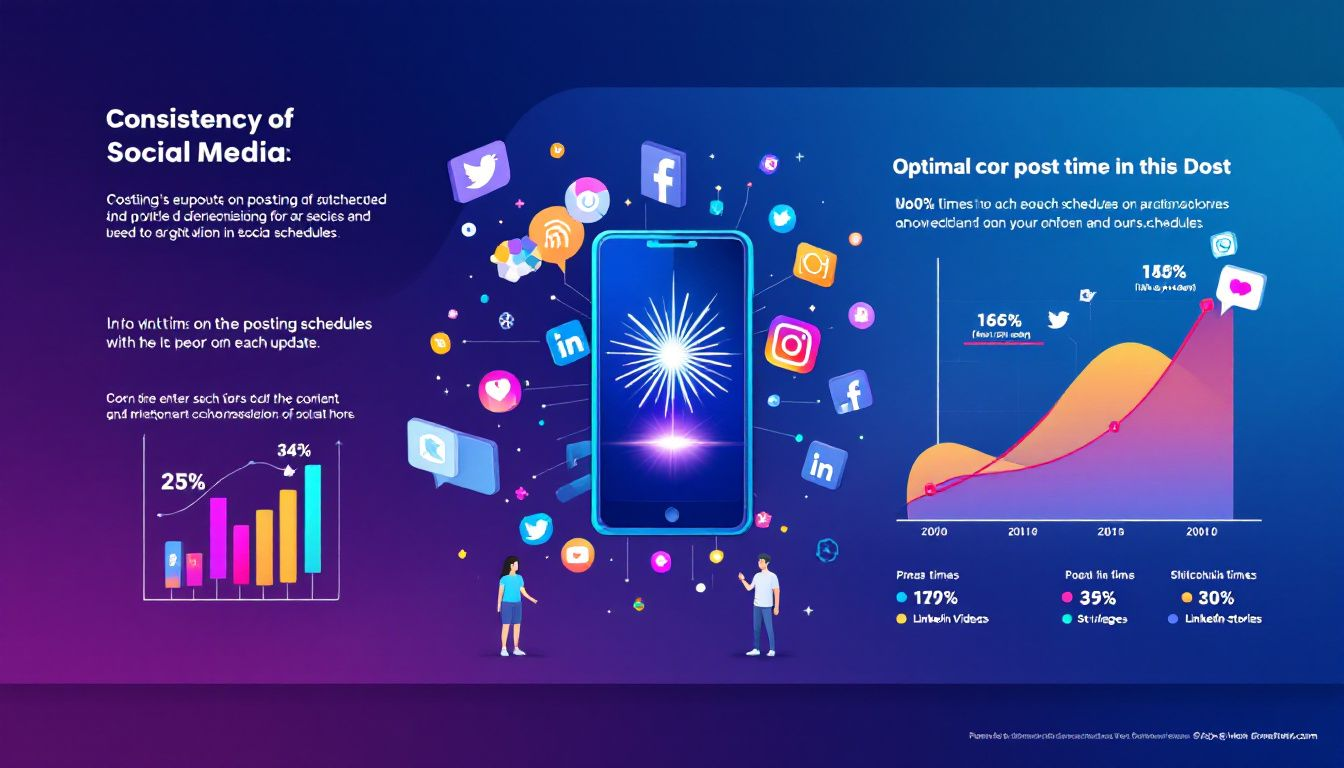 An infographic illustrating current social media trends.