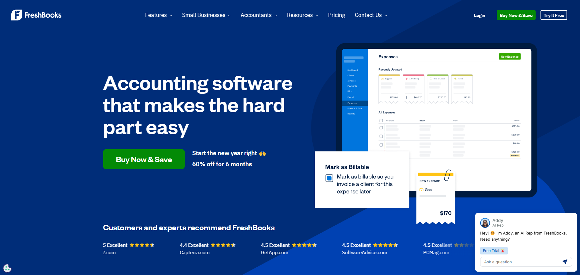 FreshBooks Accounting and Invoicing Software