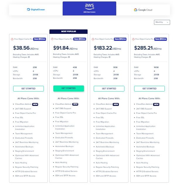 Cloudways pricing Amazon Web Services_AWS