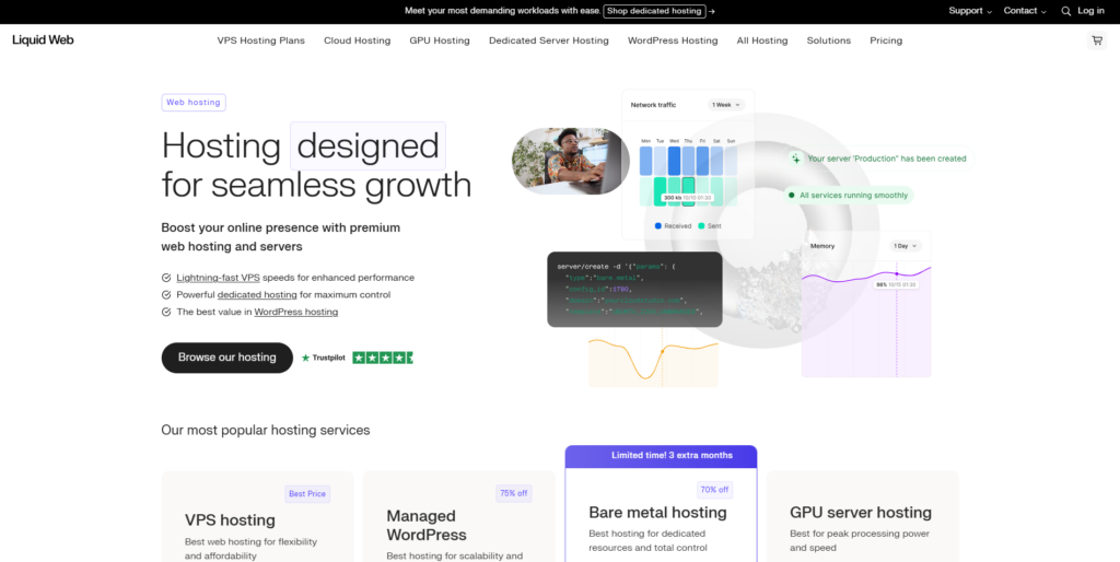 Liquid Web - Hosting designed for seamless growth 